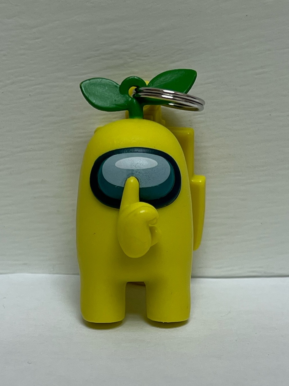 Yellow Among Us Green Sprout Keychain